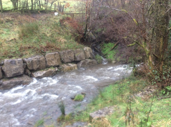 Blockstone along the banks of the River Dare